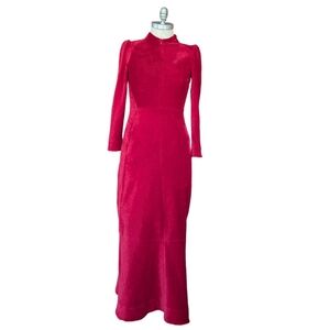 ME+EM Velour Cord Funnel Neck Dress - Size 2 (US)